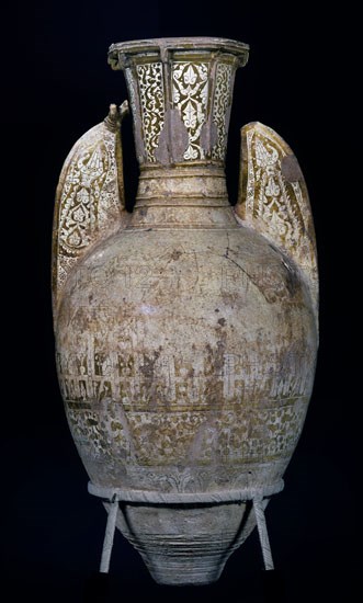 JARRON GRANADINO-TIPO ALHAMBRA- PROCEDE DE CARTUJA JEREZ FRONTERA-S XIV NAZARI
MADRID, MUSEO ARQUEOLOGICO NACIONAL
MADRID