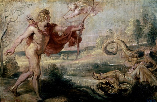 Rubens, Apollon et le serpent Python