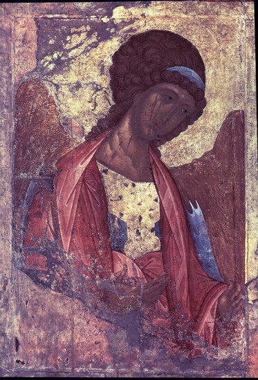 RUBLIOV ANDREI 1360-1430
EL ARCANGEL SAN MIGUEL - ARTE BIZANTINO - ESCUELA RUSA - S XV - ICONO
MOSCU, GALERIA TRETJAKOV
RUSIA