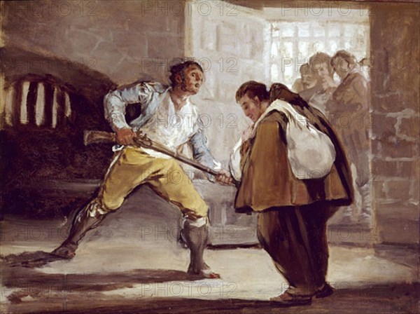 Goya,The capture of the dreaded Spanish bandit El Maragato