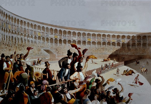 LITOGRAFIA-CORRIDA DE TOROS EN MADRID
Madrid, musée municipal