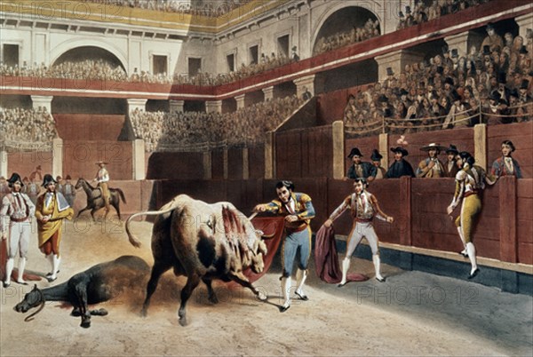 LITOGRAFIA-CORRIDA DE TOROS EN MADRID
Madrid, musée municipal