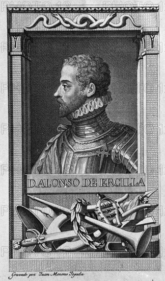 ALONSO DE ERCILLA (1533-1594)
MADRID, BIBLIOTECA NACIONAL
MADRID