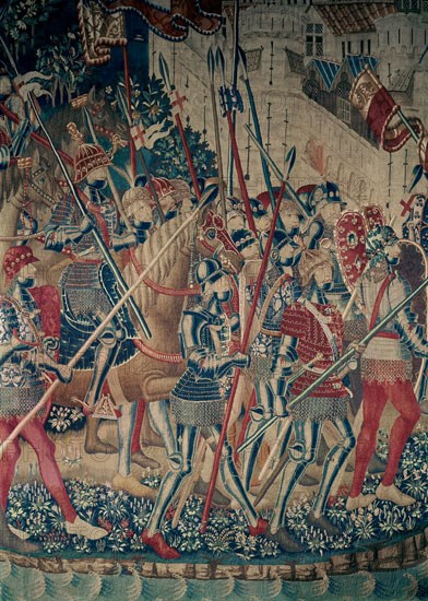 PASCHIER
TAPIZ DE LAS CAMPAÑAS DE ALFONSO V DE PORTUGAL-S XIV
PASTRANA, COLEGIATA DE LA ASUNCION
GUADALAJARA