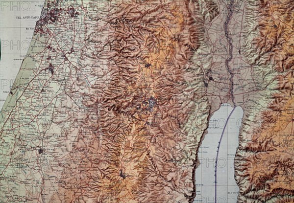 MAPA DE JERUSALEM Y MAR MUERTO
MADRID, COLECCION PARTICULAR
MADRID