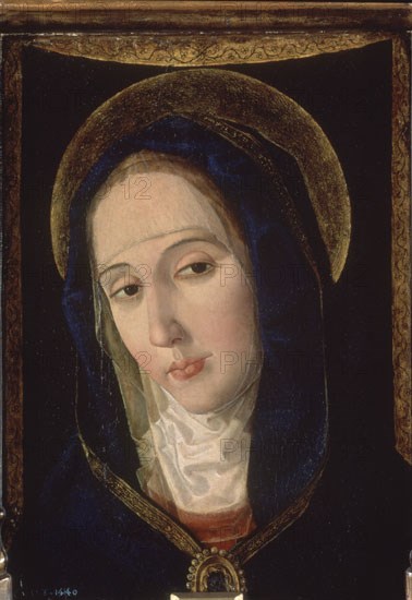 SAN LEOCADIO PAOLO 1445-1520
LA DOLOROSA-LIENZO 34x25 CM            NP 7135
MADRID, MUSEO DEL PRADO-PINTURA
MADRID