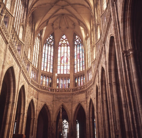 ARRAS MATTHIEU/PARLER PETER
INTERIOR CATEDRAL GOTICA COMENZADA EN 1344 Y TERMINADA DEFINITIVAMENTE EN 1929
PRAGA, CATEDRAL DE SAN VITO
REPUBLICA CHECA