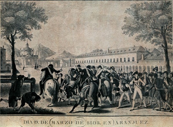 Le soulèvement d'Aranjuez le 19 mars 1808