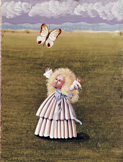 VILLAR ISABEL
PINTURA NAIF-NINA Y MARIPOSA
MADRID, COLECCION PARTICULAR
MADRID
