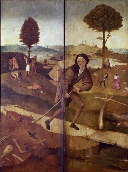 Bosch, Le Chariot de foin (tryptique fermé)