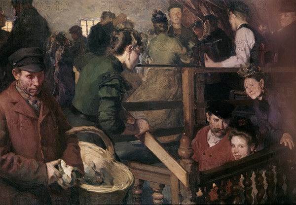 ALVAREZ SOTOMAYOR FERNANDO 1875-1960
BAILE EN UN ESTAMINET(CAFE)-BELGICA1903
SANTIAGO, COLECCION PARTICULAR
CHILE