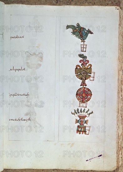 SAHAGUN BERNARDINO DE 1499-1590
CODICE MATRITENSIS-S XVI-CODICE POSCOLOMBINO
MADRID, ACADEMIA DE HISTORIA
MADRID