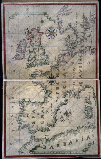 MAPA DE ESPAÑA IRLANDA INGLATERRA FRANCIA NORUEGA BALEARES
MADRID, SERVICIO GEOGRAFICO EJERCITO
MADRID