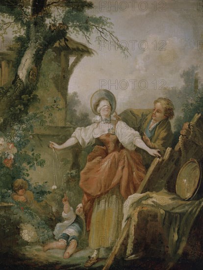 FRAGONARD JEAN-HONORE 1732-1806
RETRATO DE COLIN MAILLARD
MADRID, COLECCION MONJARDIN
MADRID