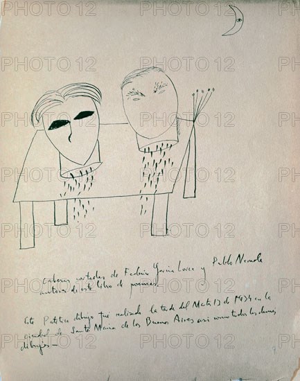 GARCIA LORCA FEDERICO 1898/1936
DIBUJO-CABEZAS CORTADAS DE F.GARCIA LORCA Y NERUDA -1934-
MADRID, FUNDACION GARCIA LORCA
MADRID

This image is not downloadable. Contact us for the high res.