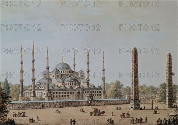 GRABADO-MEZQUITA DEL SULTAN ACHMET EN ESTAMBUL(TURQUIA)
MADRID, COLECCION PARTICULAR
MADRID