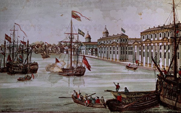 VISTA DE FILADELFIA COLONIA INGLES EN 1682
MADRID, COLECCION PARTICULAR
MADRID