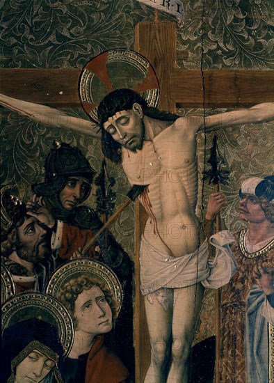 JACOMART SIGLO XV
CRUCIFIXION S XV - DETALLE- JESUS ATRAVESANDOLE LA LANZA-
SEGORBE, MUSEO CATEDRAL
CASTELLON