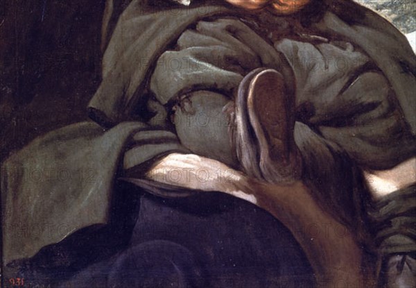 Vélasquez, Portrait de Francisco Lezcano, dit le "nain de Vallecas" (détail)