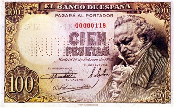 BILLETE DE 100 PESETAS 1940
MADRID, BANCO DE ESPAÑA-DOCUMENTOS
MADRID