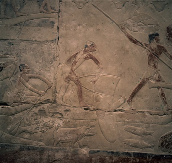 CALIZA PINTADA-PESCADORES CON ARPON Y RED-V DINASTIA-(2450 AC)
SAGGARAH, MASTABA DE TI
EGIPTO

This image is not downloadable. Contact us for the high res.