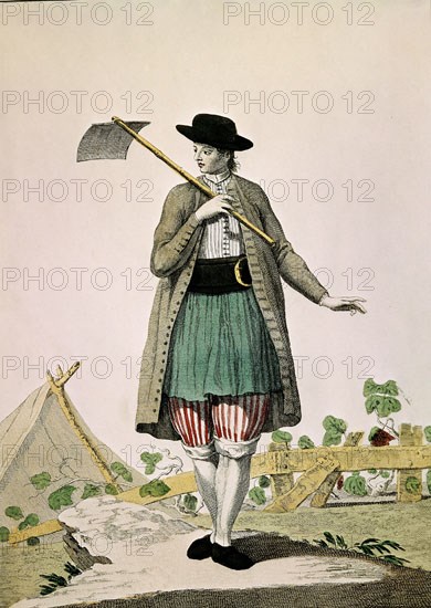 CRUZ CANO Y OLMEDILLA JUAN DE LA 1734/90
COLECCION DE TRAJES DE ESPAÑA-1777-PAYES - CAMPESINO CATALAN-GRABADO S XVIII-TIPOS POPULARES
PARIS, COLECCION PARTICULAR
FRANCIA
This image is not downloadable. Contact us for the high res.