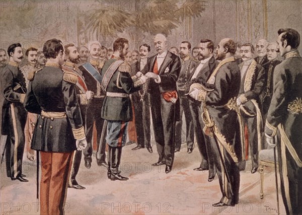 ENTREGA DEL TOISON DE ORO AL PRESIDENTE REPUBLICA
PARIS, COLECCION PARTICULAR
FRANCIA