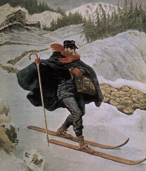 CARTERO EN LOS ALPES
PARIS, COLECCION PARTICULAR
FRANCIA