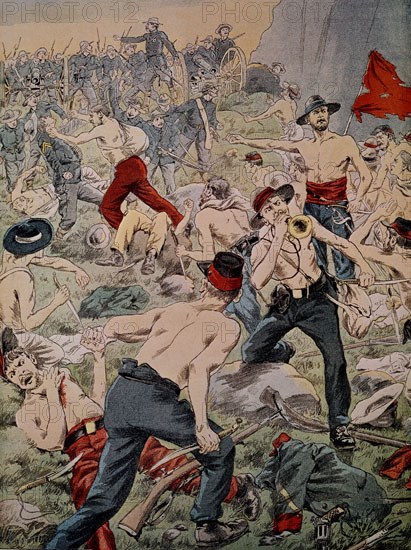 The 1877 Civil War in Columbia - Confrontation between the armies