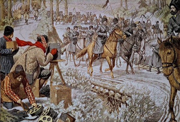 GUERRA RUSO JAPONESA-REPORTERO DEL PETIT JOURNAL EN MANCHURIA CON CINEMATOGRAFO
PARIS, COLECCION PARTICULAR
FRANCIA
