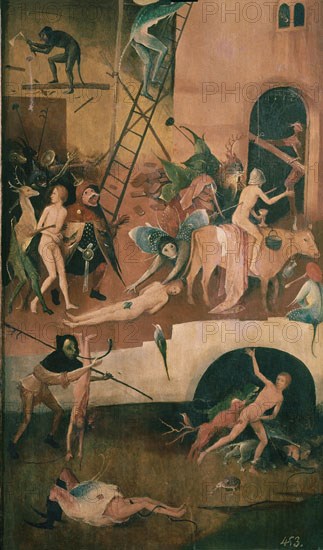 Bosch, Le Chariot de foin (détail)