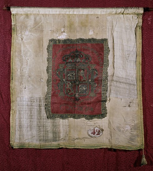 Standard and shield of the battle of Ayacucho