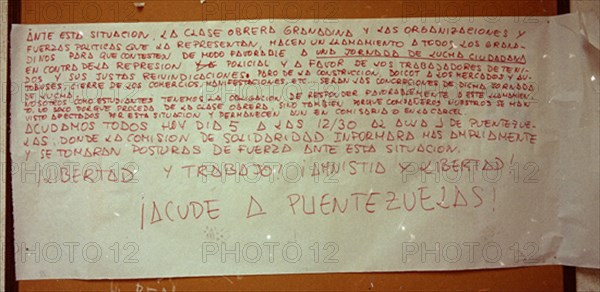 CARTELES SUBVERSIVOS
GRANADA, UNIVERSIDAD
GRANADA
This image is not downloadable. Contact us for the high res.