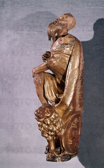 BERRUGUETE ALONSO 1488/1561
SAN JERONIMO
VALLADOLID, MUSEO NACIONAL DE ESCULTURA-INTERIOR
VALLADOLID
