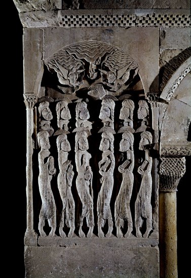 PENTECOSTES-BAJORRELIEVE DE UNO DE LOS PILARES ANGULARES DEL CLAUTRO- XI-XII-
SANTO DOMINGO DE SILOS, MONASTERIO
BURGOS
This image is not downloadable. Contact us for the high res.