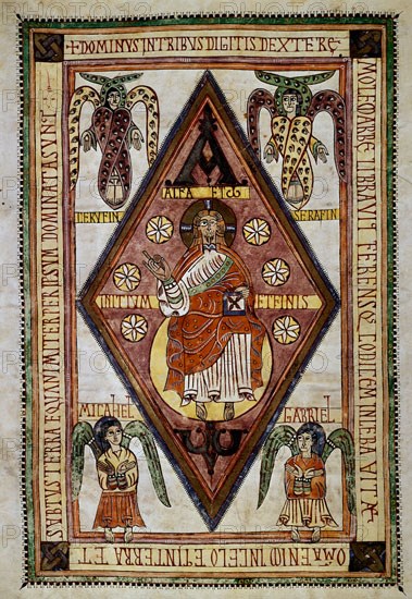 CODICE ALBELDELSE O VIVILANO AÑO 974-976-MOZARABE FOL 16V- PROCEDE S MARTIN DE ALBELDA
SAN LORENZO DEL ESCORIAL, MONASTERIO-BIBLIOTECA
MADRID