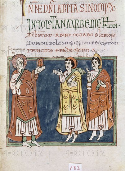 CODICE ALBENDENSE MOZARABE FOL 193 V
SAN LORENZO DEL ESCORIAL, MONASTERIO-BIBLIOTECA
MADRID