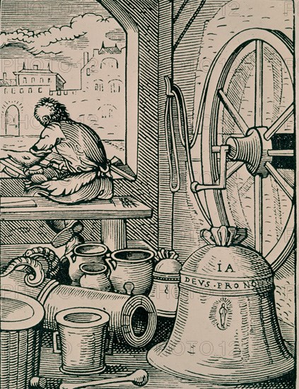 GRABADO-GREMIOS DE TRABAJADORES S XVIII
MADRID, BANCO DE ESPAÑA-COLECCIÓN ARTE
MADRID