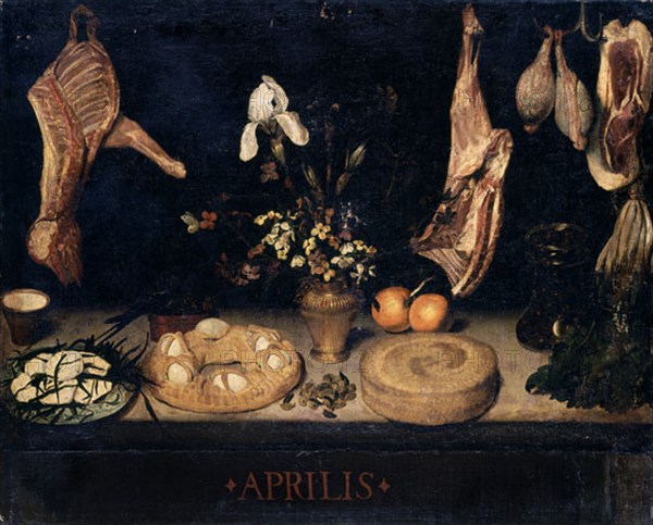 Velázquez, Still life relative to the month of April