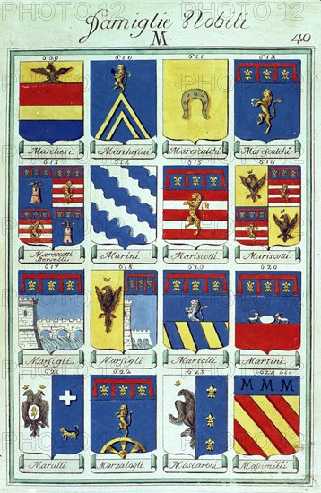 ESCUDOS DE FAMILIAS NOBLES