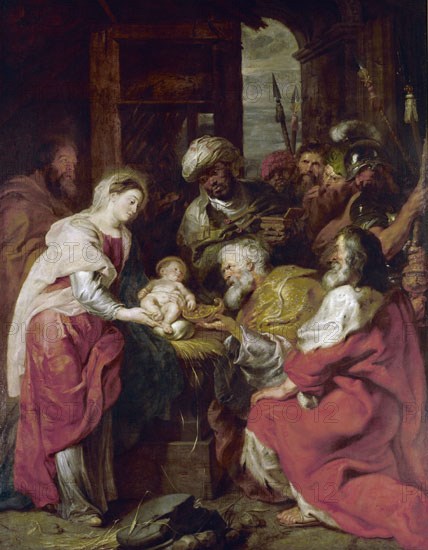 RUBENS PETRUS PAULUS 1577/1640
ADORACION DE LOS REYES MAGOS - 1626-29 - BARROCO FLAMENCO
PARIS, MUSEO LOUVRE-INTERIOR
FRANCIA