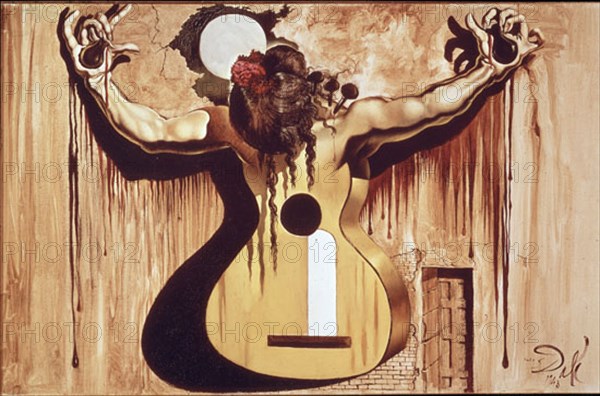 Dali, Femme en forme de guitare