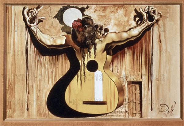 Dali, Femme en forme de guitare