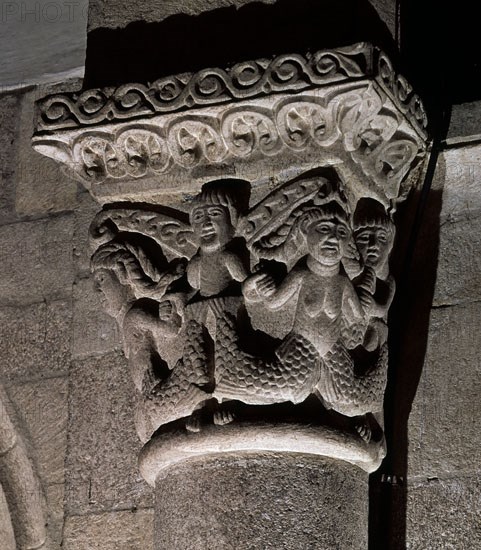 CAPITEL SIRENA BIFIDA
SANTIAGO DE COMPOSTELA, CATEDRAL
CORUÑA