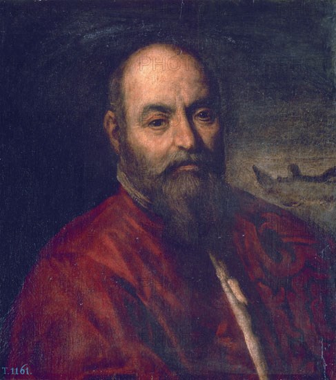 PALMA "IL GIOVANE" 1544/1628
UN SENADOR VENECIANO-LIENZO 65x58 CM-S XVII NP 380
Madrid, musée du Prado