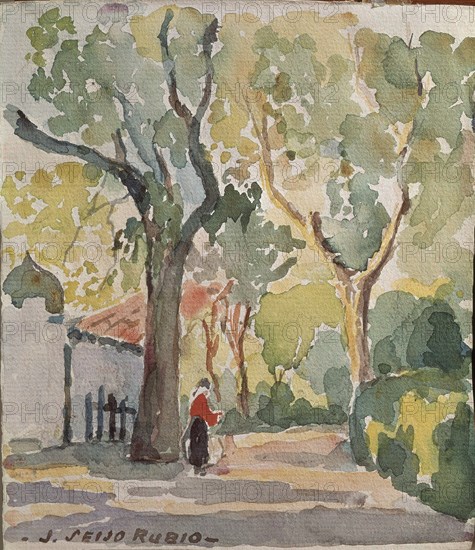 SEIJO RUBIO JOSE 1881/1970
JARDIN DE SAN CARLOS-ACUARELA
CORUÑA, COLECCION PARTICULAR
CORUÑA