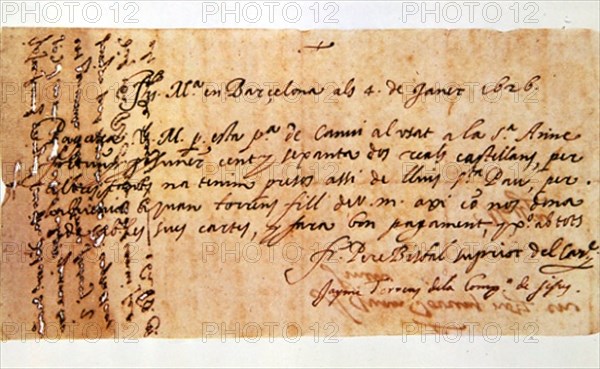 LETRA DE CAMBIO 1626 ESCRITA EN CATALAN
This image is not downloadable. Contact us for the high res.