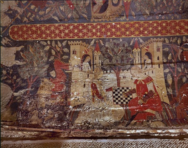 BOVEDA LATERAL-ESCENA DE AJEDREZ-EPOCA NAZARI S XV-PINTURA CRISTIANA
GRANADA, ALHAMBRA-SALA DE LOS REYES
GRANADA