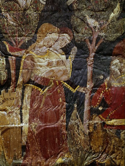BOVEDA LATERAL-PAREJA-S XV-EPOCA NAZARI-PINTURA CRISTIANA SOBRE CUERO
GRANADA, ALHAMBRA-SALA DE LOS REYES
GRANADA