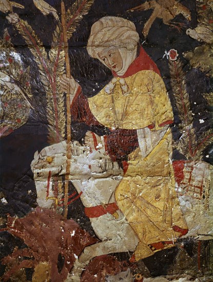 BASTARDO MUDARRA- BOVEDA LATERAL- ESCENAS CABALLERESCAS-EPOCA NAZARI S XV-PINTURA CRISTIANA
GRANADA, ALHAMBRA-SALA DE LOS REYES
GRANADA